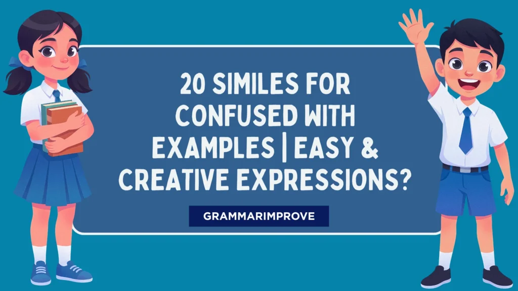 Similes for Confused With Examples | Easy & Creative Expressions?