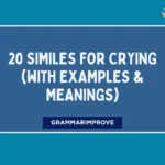 Similes for Crying (With Examples & Meanings)