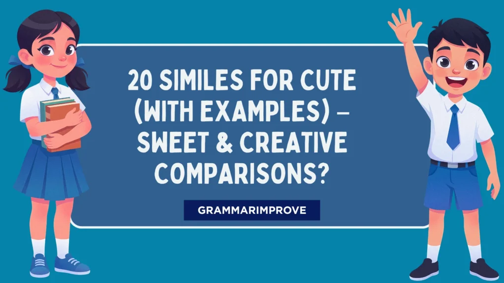 Similes For Cute (With Examples) – Sweet & Creative Comparisons