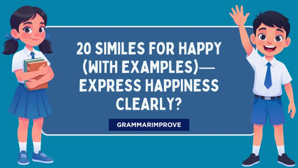 Similes for Happy (With Examples)—Express Happiness Clearly