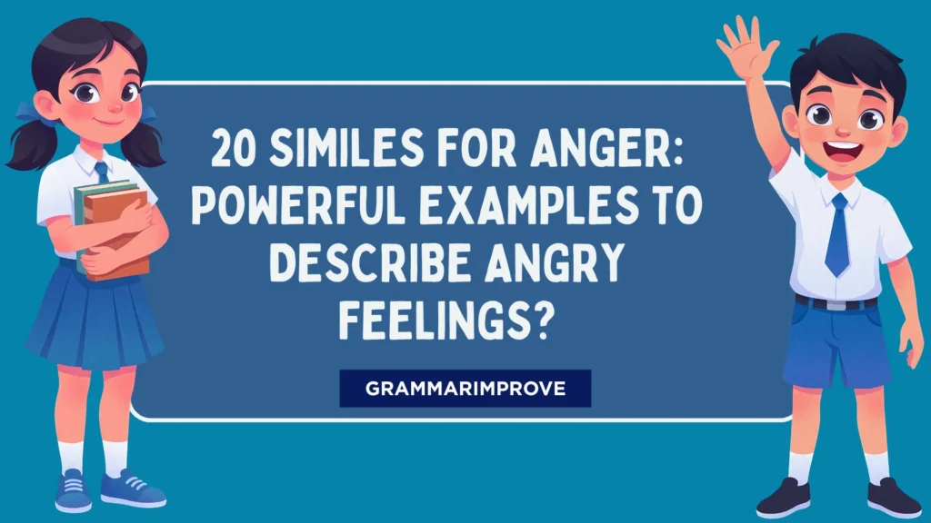 Similes for Anger: Powerful Examples to Describe Angry Feelings