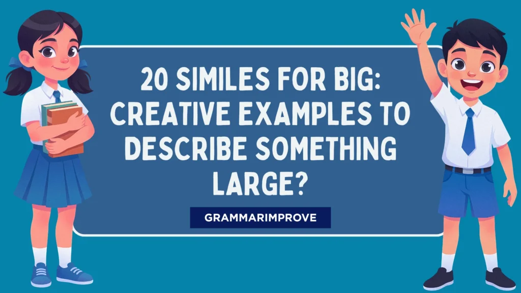 Similes for Big: Creative Examples to Describe Something Large